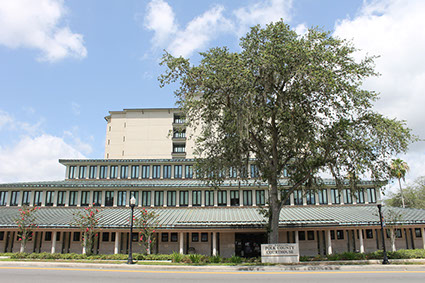 Building with a tree