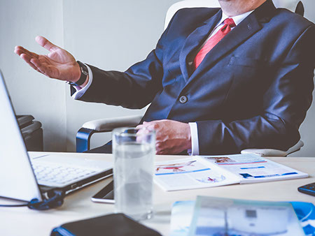 Man in a desk